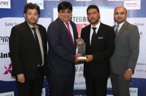 The Centra Hub team with the Emerging Vendor award