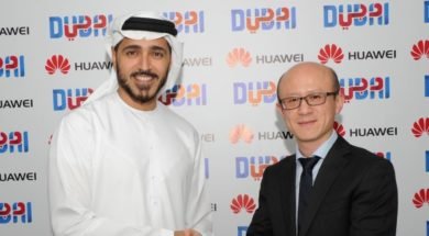 Issam Kazim, CEO, Dubai Tourism and Gene Jiao, President of HUAWEI CBG, …