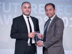 -Youssef Hariz from CPI Media handing over the award to Amit Roy from Paladion (L to R)